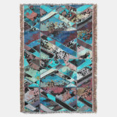 Colorful Geometric Abstract Pattern Deken (Voorkant Verticaal)