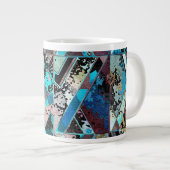 Colorful Geometric Abstract Pattern Grote Koffiekop (Voorkant rechts)