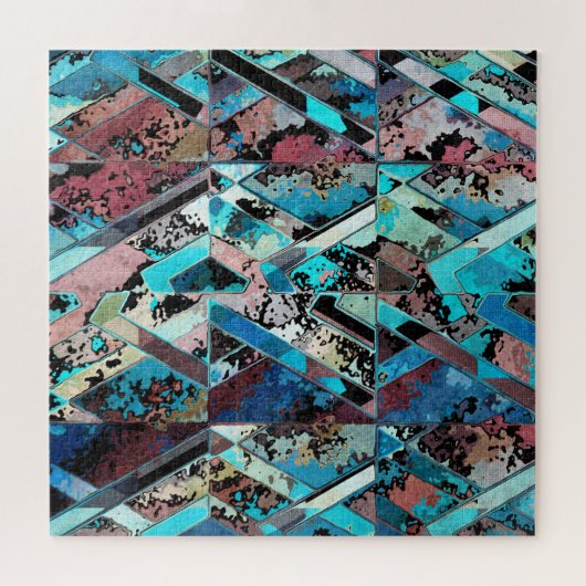 Colorful Geometric Abstract Pattern Legpuzzel (Horizontaal)