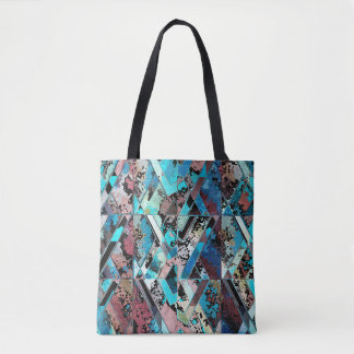 Colorful Geometric Abstract Pattern Tote Bag