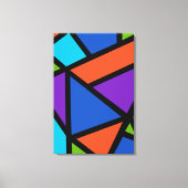 Colorful Geometric Abstracte Art Canvas Afdruk (Voorkant)