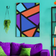 Colorful Geometric Abstracte Art