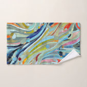 Colorful Geometric Abstracte Mosaic Art Bad Handdoek (Handdoek)