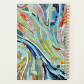 Colorful Geometric Abstracte Mosaic Art Planner (Achterkant)