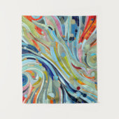 Colorful Geometric Abstracte Mosaic Art Wandkleed (Voorkant)