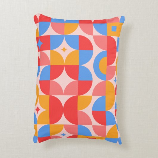 Colorful Geometric Accent Kussen (Achterkant (Verticaal))