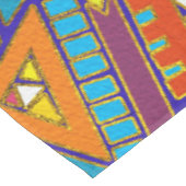 Colorful Geometric African Tribal Pattern Tafelkleed (Gekanteld)