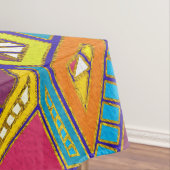 Colorful Geometric African Tribal Pattern Tafelkleed (Voorbeeld)