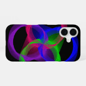 Colorful Geometric Blend iPhone 16 Case Hoesje (Achterkant horizontaal)
