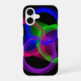 Colorful Geometric Blend iPhone 16 Case Hoesje