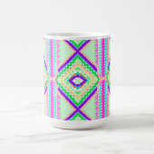 Colorful Geometric Boho Pattern Koffiemok (Center)