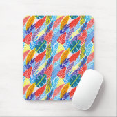 Colorful Geometric Boho Tropical Oerwoud Floral Muismat (Met muis)