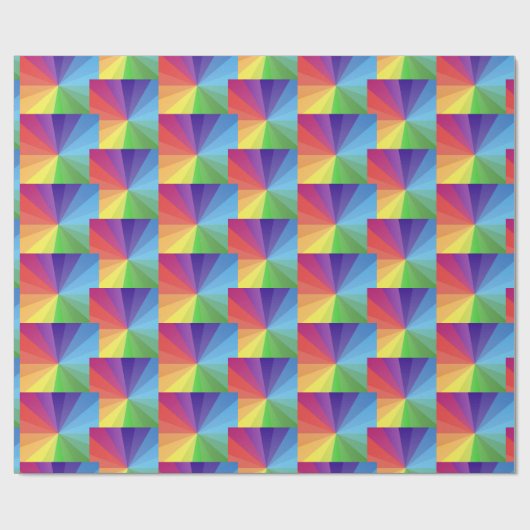 Colorful Geometric Cadeaupapier (Vlak)
