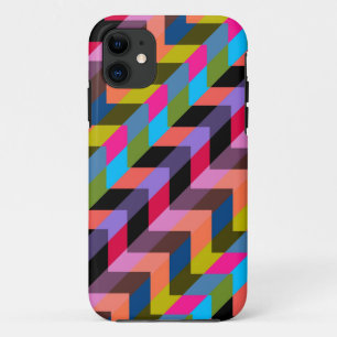 Colorful Geometric Chevron Zigzag Pattern 3 iPhone 11 Hoesje