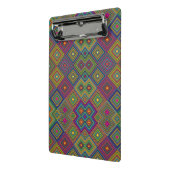 Colorful geometric clipboard with vibrant diamond  mini klembord (Angled2)