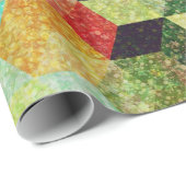 Colorful Geometric Cubes Pattern Cadeaupapier (Rol Hoek)