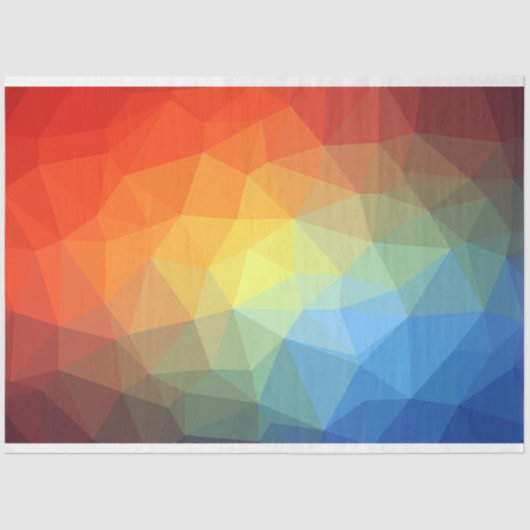 Colorful Geometric Decoupage Background Tissuepapier (Voorkant)