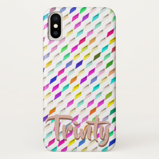 Colorful Geometric design cell phone case (Achterkant)