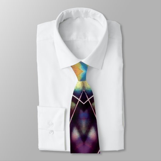 Colorful Geometric Design Stropdas (Gebonden)