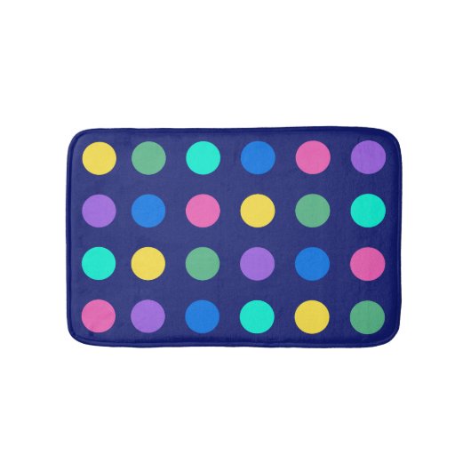 Colorful Geometric Dots Badmat (Voorkant)