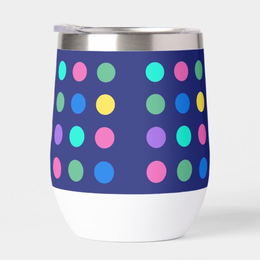 Colorful Geometric Dots Drinkware Design -  (Rechts)