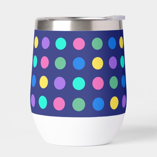 Colorful Geometric Dots Drinkware Design -  (Links)