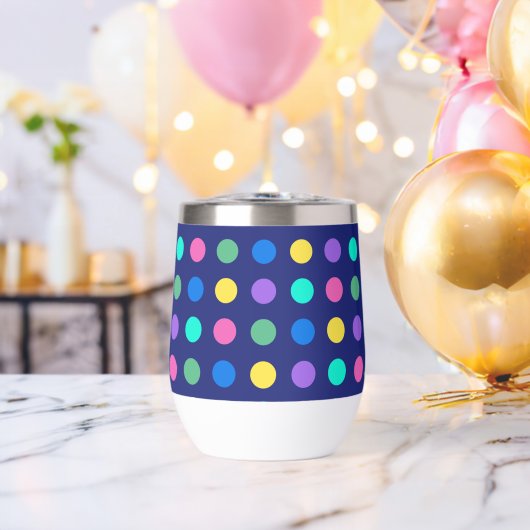 Colorful Geometric Dots Drinkware Design -  (Vrijgezellenfeest (Gedraaid)  )