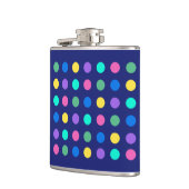 Colorful Geometric Dots Drinkware Design - Heupfles (Links)