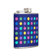 Colorful Geometric Dots Drinkware Design -  Heupfles (Rechts)