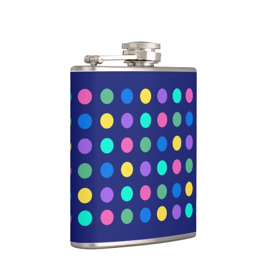 Colorful Geometric Dots Drinkware Design -  Heupfles (Rechts)