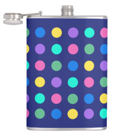 Colorful Geometric Dots Drinkware Design -  Heupfles