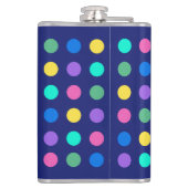 Colorful Geometric Dots Drinkware Design - Heupfles (Achterkant)