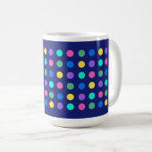Colorful Geometric Dots Drinkware Design -  Koffiemok (Voorkant rechts)