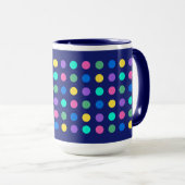 Colorful Geometric Dots Drinkware Design -  Mok (Voorkant rechts)
