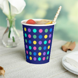 Colorful Geometric Dots Drinkware Design -  Papieren Bekers