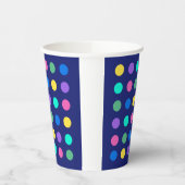 Colorful Geometric Dots Drinkware Design -  Papieren Bekers (Links)