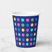 Colorful Geometric Dots Drinkware Design -  Papieren Bekers (Voorkant)