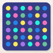 Colorful Geometric Dots Kartonnen Onderzetters (Voorkant)