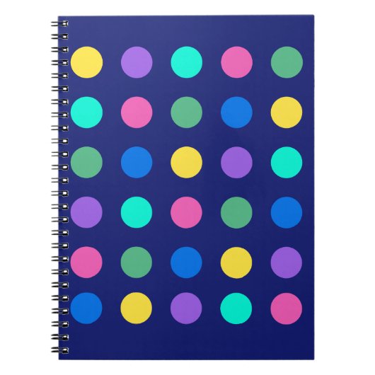 Colorful Geometric Dots Notitieboek (Voorkant)