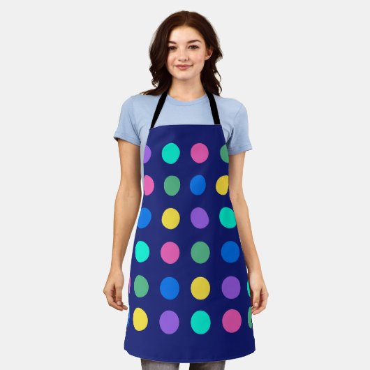 Colorful Geometric Dots Schort (Gedragen)