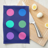 Colorful Geometric Dots Theedoek (Quarter Fold)