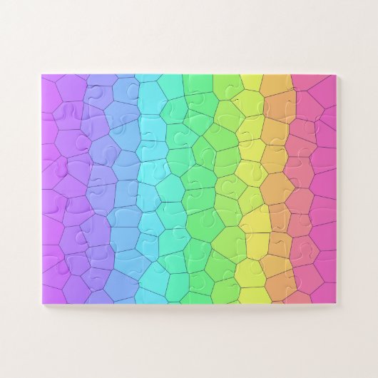 Colorful Geometric Easy Puzzle Legpuzzel (Horizontaal)
