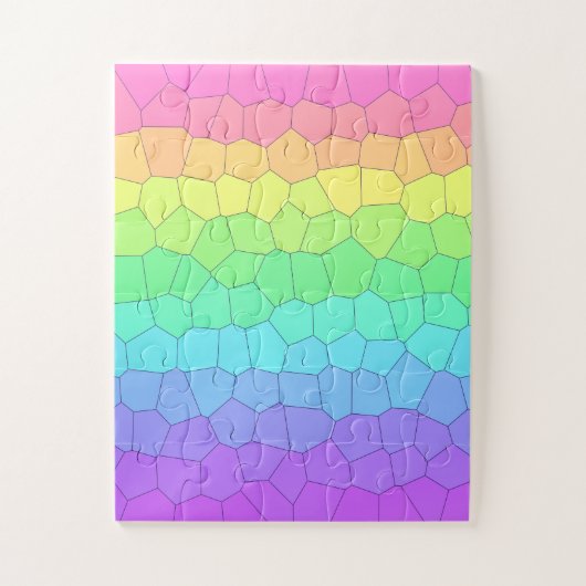 Colorful Geometric Easy Puzzle Legpuzzel (Verticaal)