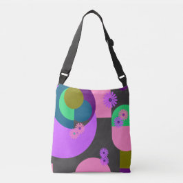 Colorful Geometric Floral Abstract Tote Bag