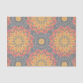 Colorful Geometric Floral Ethnic Mosaic Pattern Tissuepapier (Voorkant)