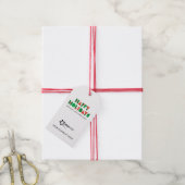Colorful Geometric Happy Holidays Business Logo Cadeaulabel (Met Touw)
