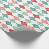 Colorful Geometric Harlequin Seamless Patroon Cadeaupapier (Hoek)