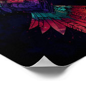 Colorful Geometric Hummingbird Wall Art – Vibrant Poster (Hoek)