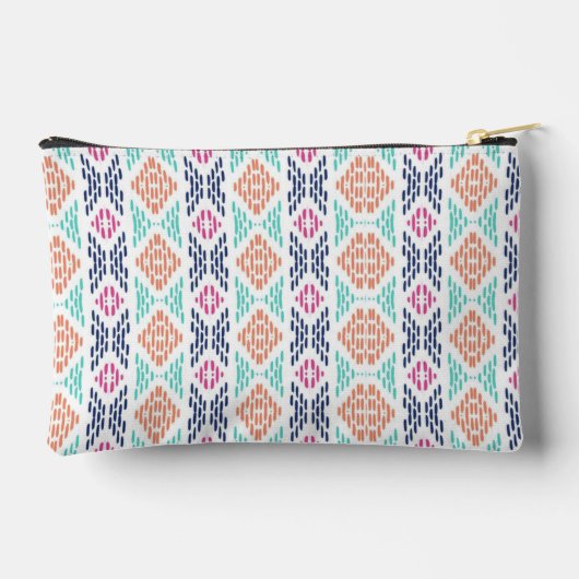 Colorful geometric ikat-style vertical pattern etui (Achterkant)