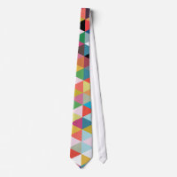 Colorful Geometric Kaleidoscope Pattered Stropdas